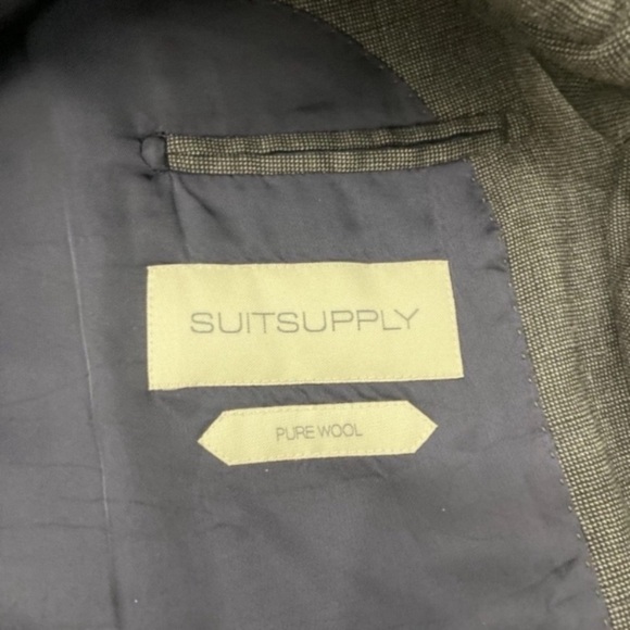 Suitsupply Lazio Blazer 52 Slim Fit Gray Pure Wool Angelico Fabric Single Breast - Picture 3 of 9